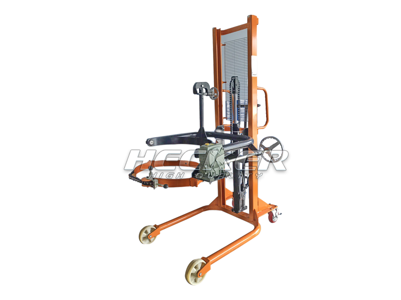 รถยกถังน้ำมันแบบหมุนเท Drum stacker รุ่น DA35 รับน้ำหนัก 350 kg. ยกสูง 1400 mm.